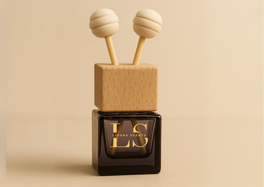 Livora Scents Luxe Drive car reed diffuser clip-on luxury fragrance Egypt