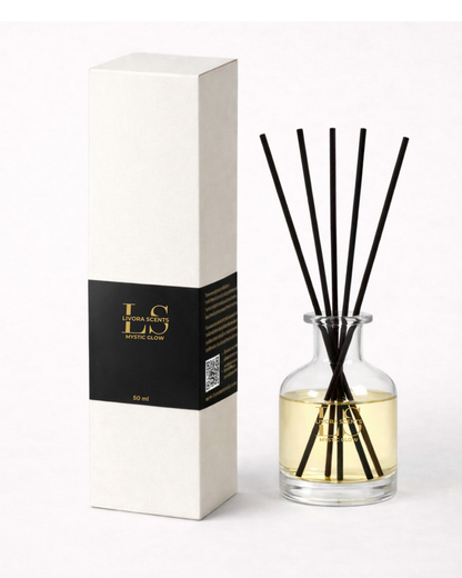Livora Scents Mystic Glow Paper Box 50ml everyday luxury reed diffuser home fragrance Egypt
