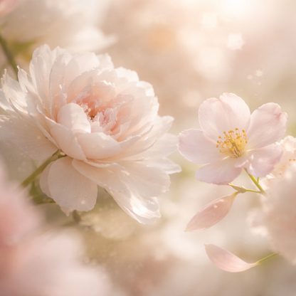 Floral Mirage - soft peony and jasmine blooms, ethereal and feminine