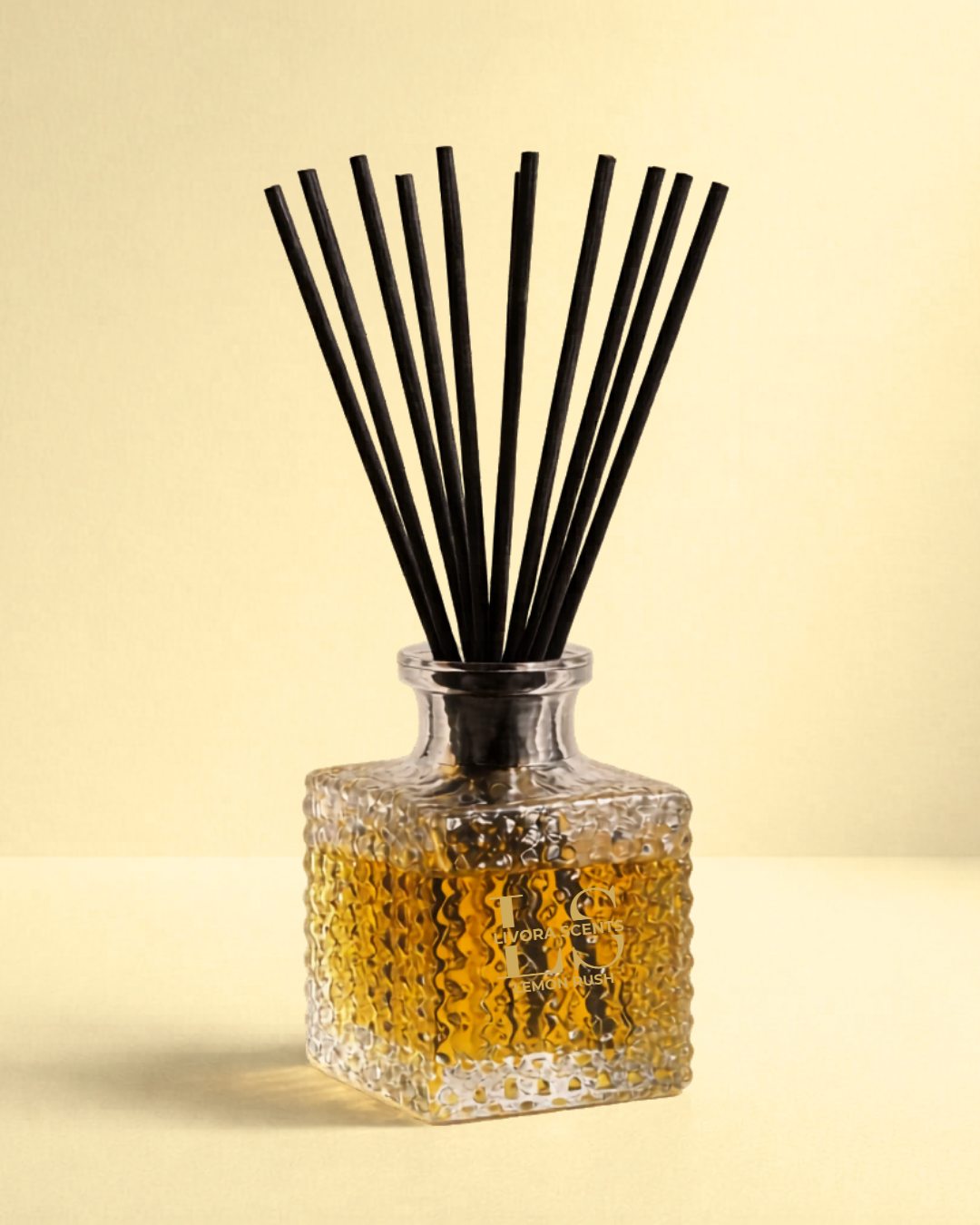 Livora Scents Lemon Rush Gift Box 50ml luxury reed diffuser home fragrance Egypt