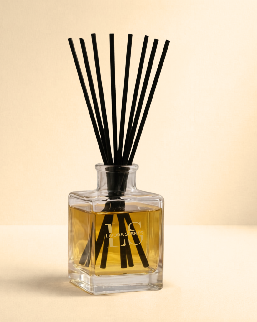 Livora Scents Oud Noir Everyday Luxury 50ml reed diffuser home fragrance Egypt